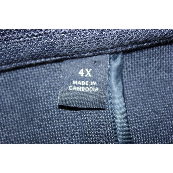 Jos A Bank Blazer Mens Tailored Fit Blue Unstructured NWT Cotton Jacket Blend 4X - Picture 6 of 11